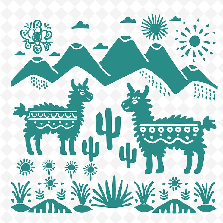 PSD un conjunto de montañas con nieve y montañas