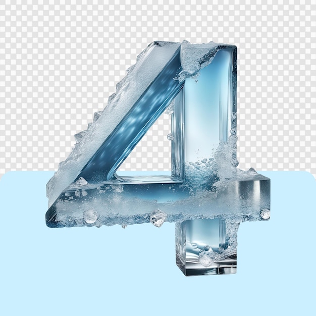 Conjunto de números de hielo 3d