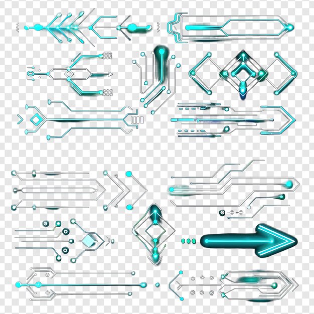 un conjunto de objetos diferentes, incluido un objeto azul y verde sobre un fondo blanco png