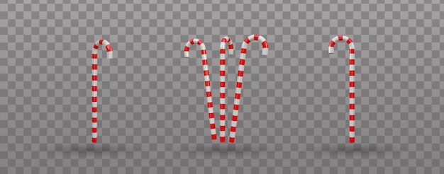 PSD conjunto de palos de navidad 3d