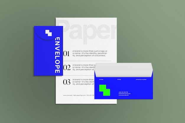 Conjunto de papelería de marca corporativa de Psd