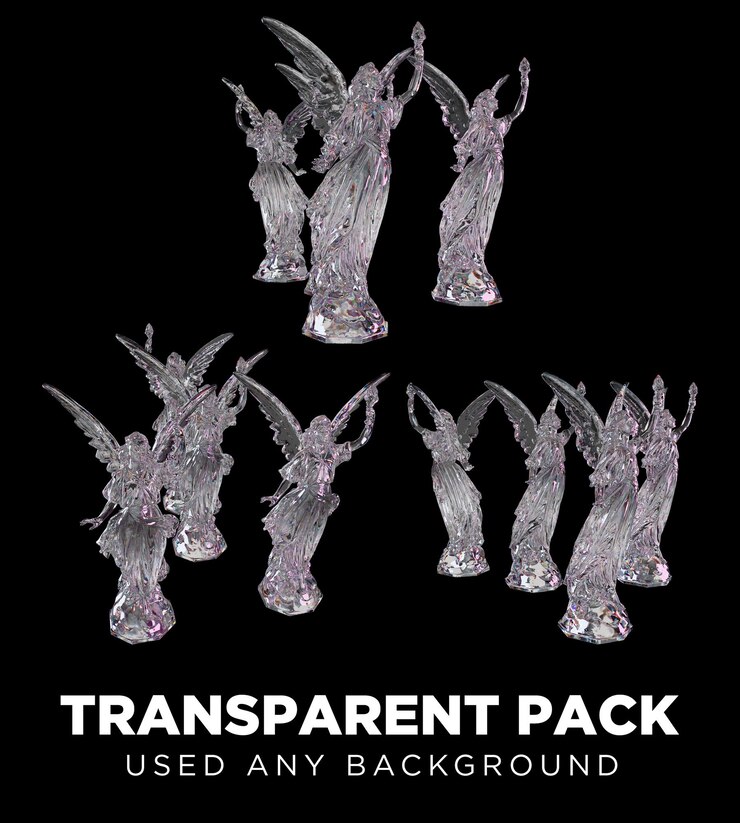 PSD conjunto de paquetes de objetos 3d con representación de alta resolución con fondo transparente