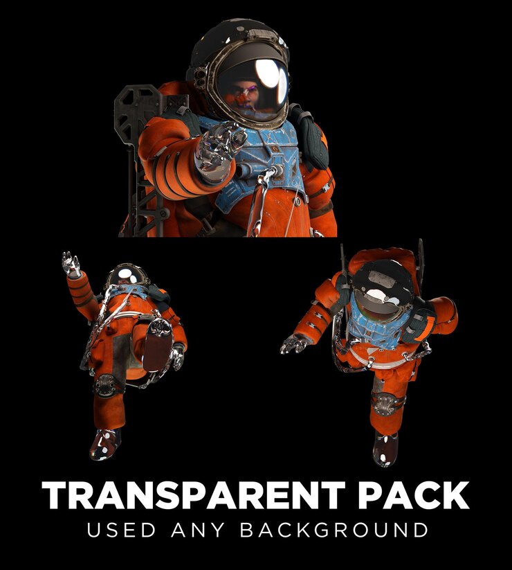 PSD conjunto de paquetes de objetos 3d con representación de alta resolución con fondo transparente