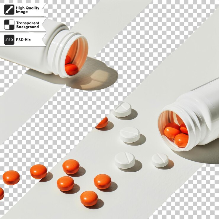 PSD un conjunto de pastillas que están en una mesa