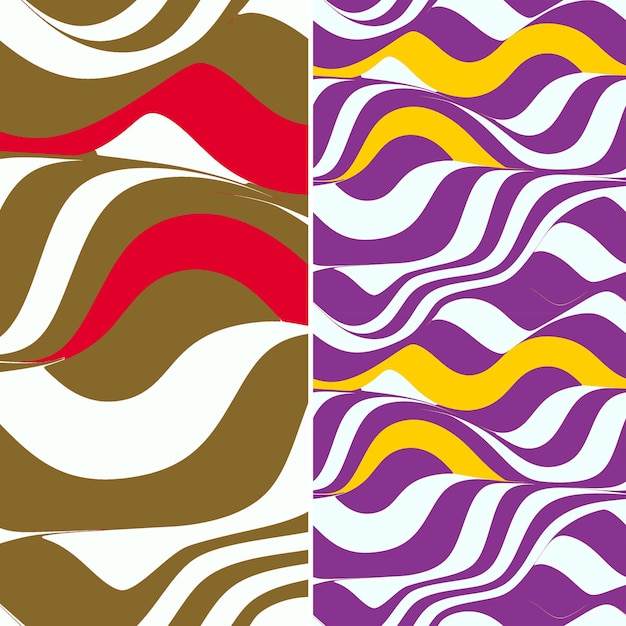 un conjunto de patrones abstractos coloridos con diferentes colores