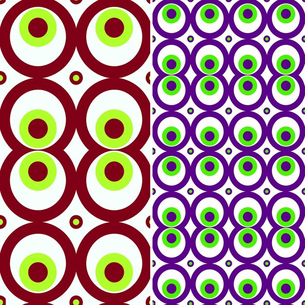 un conjunto de patrones diferentes con diferentes colores y formas