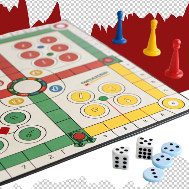 Conjunto de perspectivas de juegos de mesa de ludo