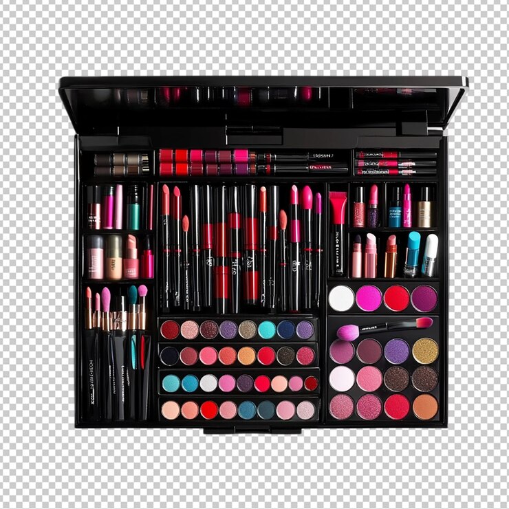 PSD conjunto de revlon colorstay 100 piece deluxe conjunto regalo con fondo transparente aislado