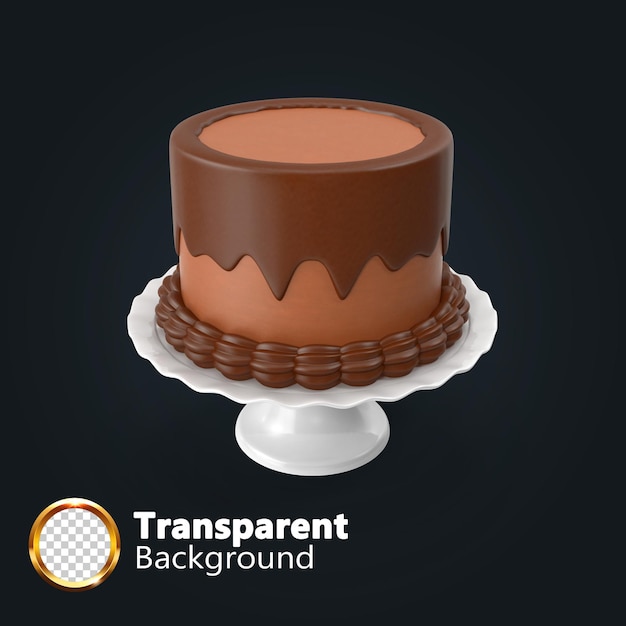 PSD conjunto transparente de bolos festivos artesanais para encomendar para um casamento de aniversário ou outro feriado realista