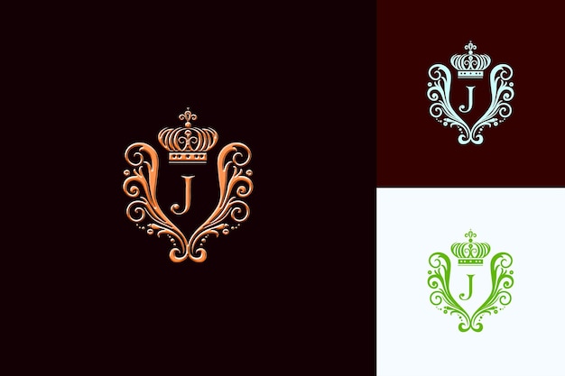 un conjunto de tres diseños diferentes con las palabras escudos