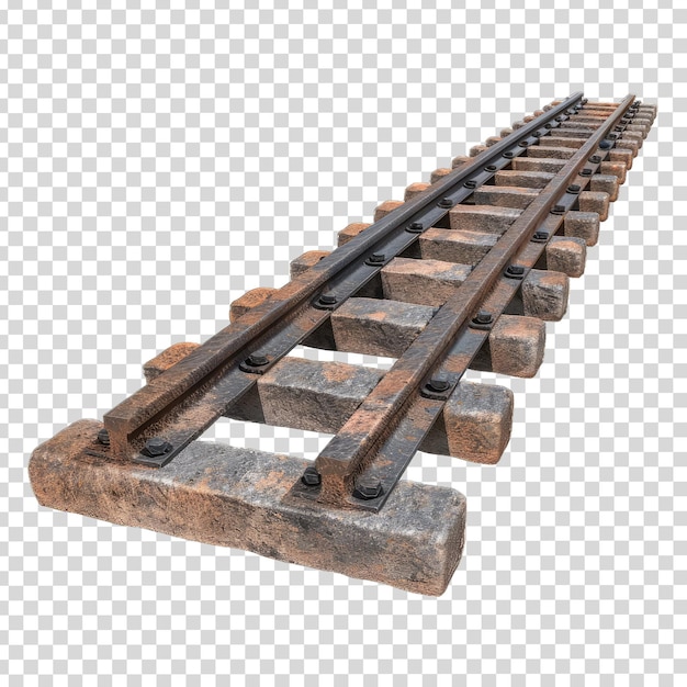 Un conjunto de vías de tren con el número 1 en la parte inferior