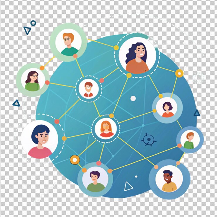 PSD connection network business global internet social