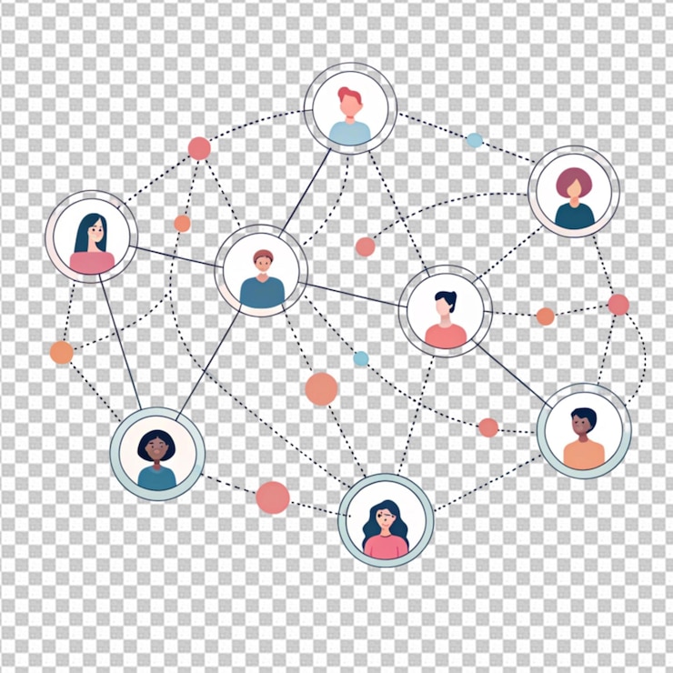 PSD connection network business global internet social