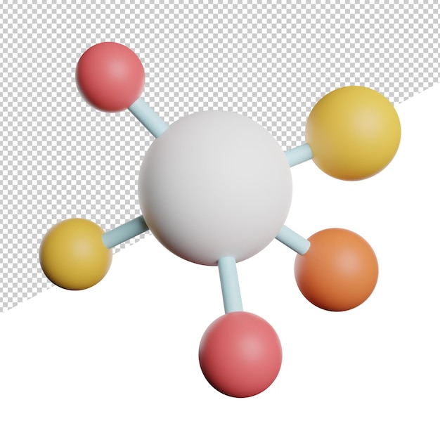 Connections Network People front view 3 rendering icon illustration on transparent background