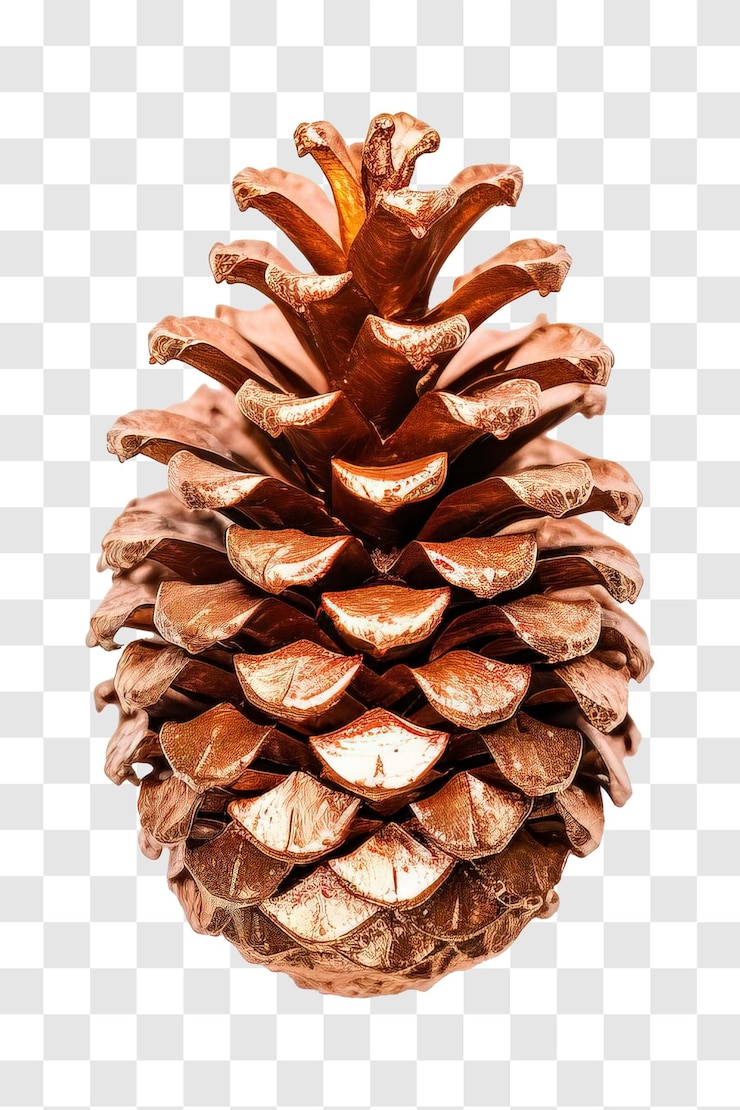 PSD conos de pino aislados en un fondo transparente png psd