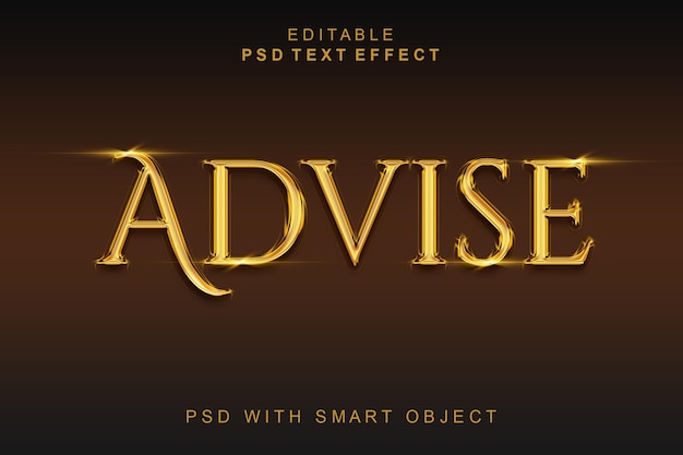 Conseiller l'effet de texte 3D
