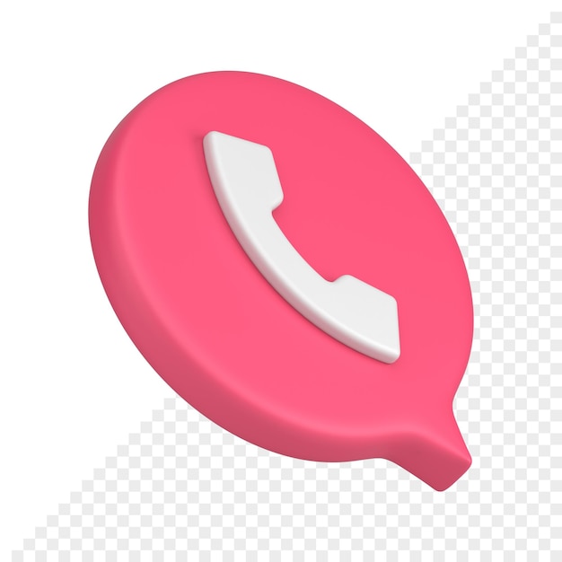 Conseils rapides du centre d'appels rose bouton d'interface d'ordinateur portable de téléphone portable icône 3d isométrique réaliste