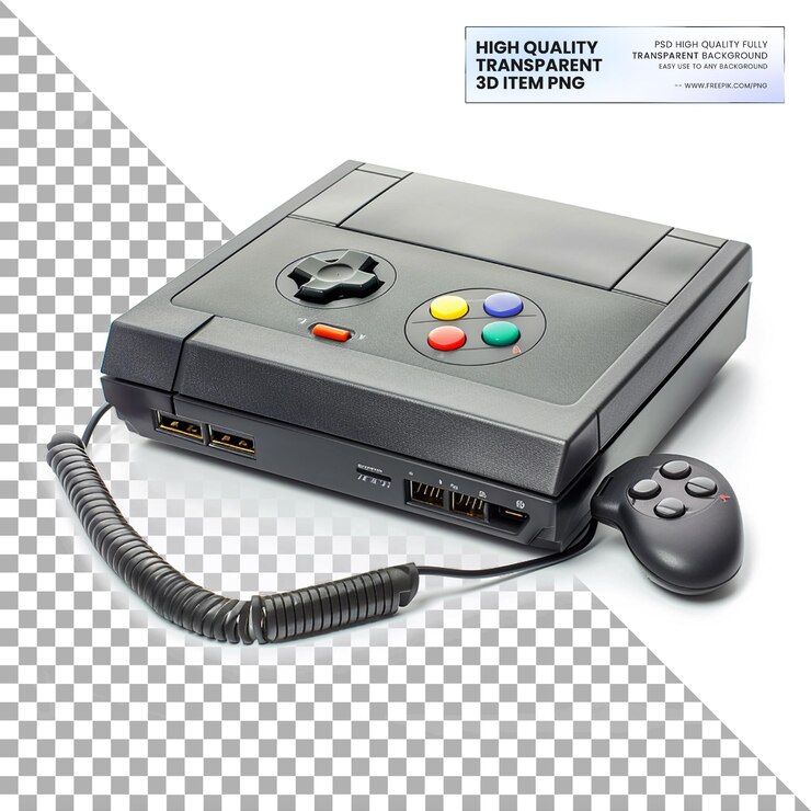 PSD consola de juegos un dispositivo utilizado para jugar videojuegos en un fondo transparente