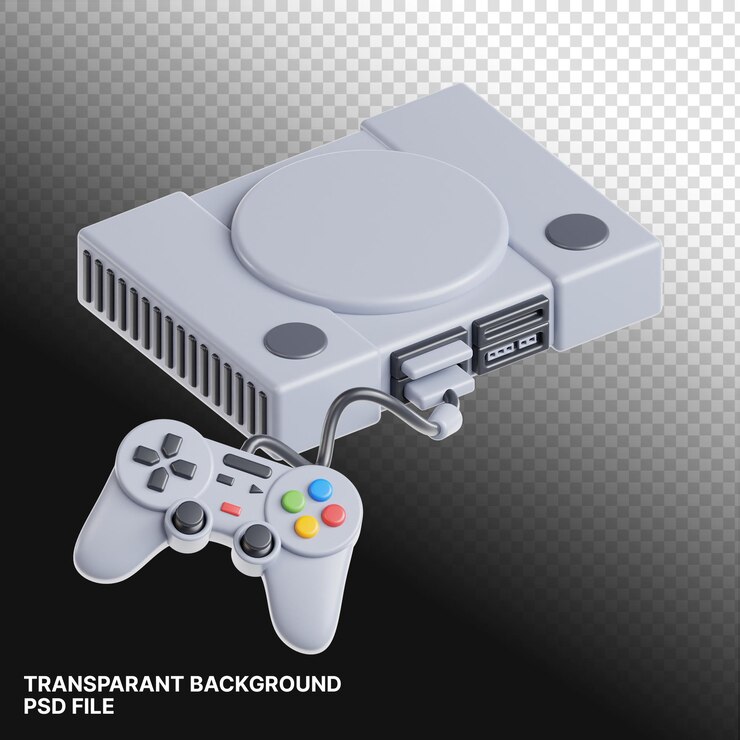 Consola de renderización 3D Ilustración aislada