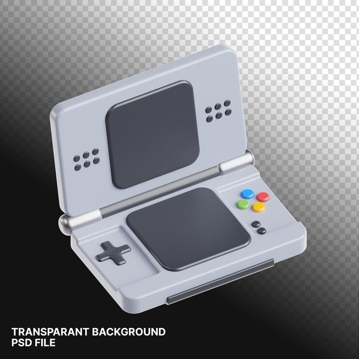 Consola de renderización 3D Ilustración aislada