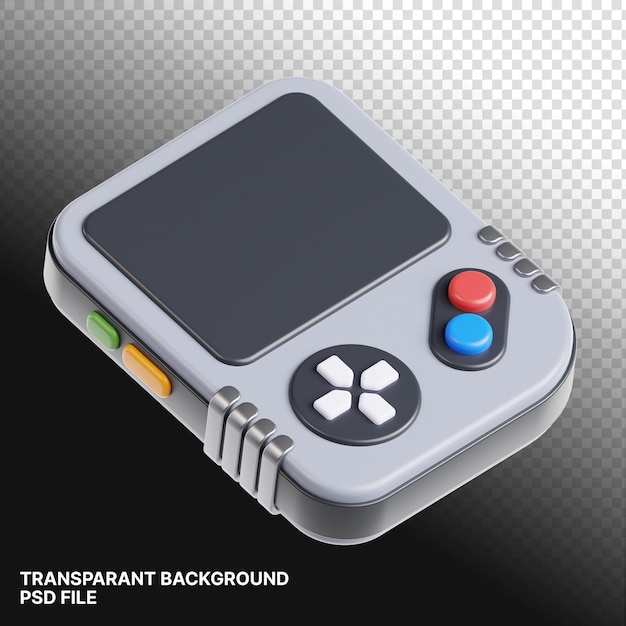 Console di rendering 3D Illustrazione isolata