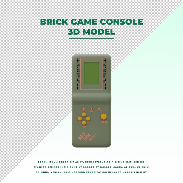 PSD console de jeu de brique