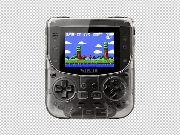 PSD console de jeu portable sur fond transparent