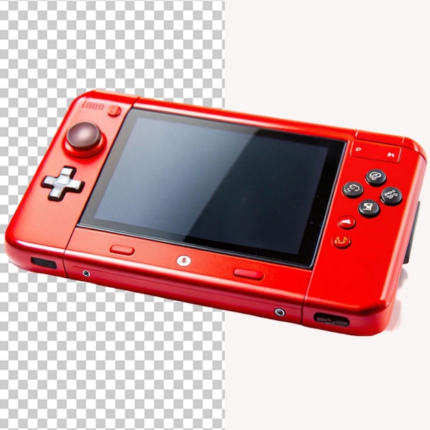Console de jeu portable vidéo portable sur un fond transparent
