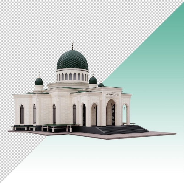 construção da mesquita 3d isolada