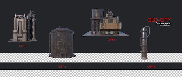 PSD construção de modelo industrial