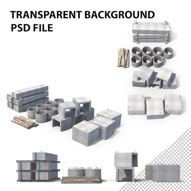 PSD construction materials png