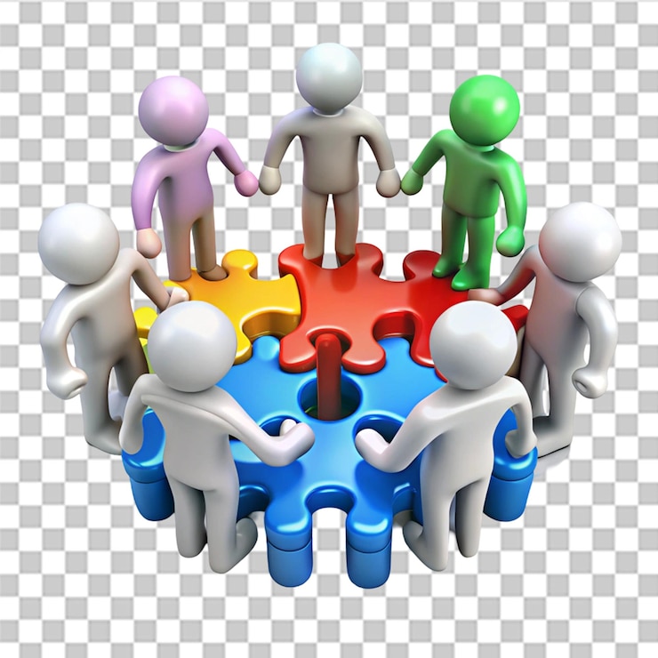 PSD construir un equipo de inspiración aislado en un fondo transparente