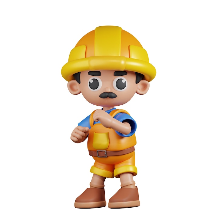 PSD construtor de personagens 3d pronto para lutar