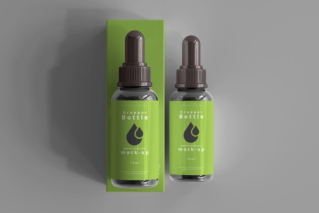 Contagocce bottiglia Mockup Box
