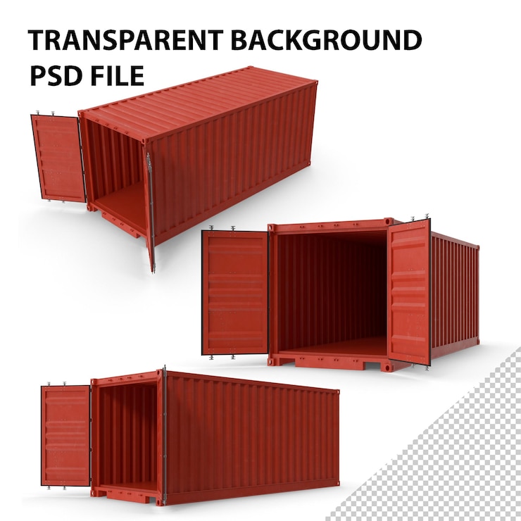 PSD container di spedizione png