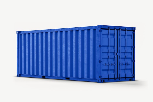 Container d'expédition 3D de cargaison réaliste