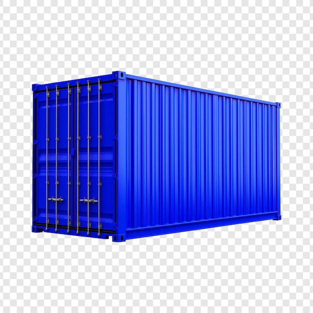 Container d'expédition bleu pour le transport de marchandises