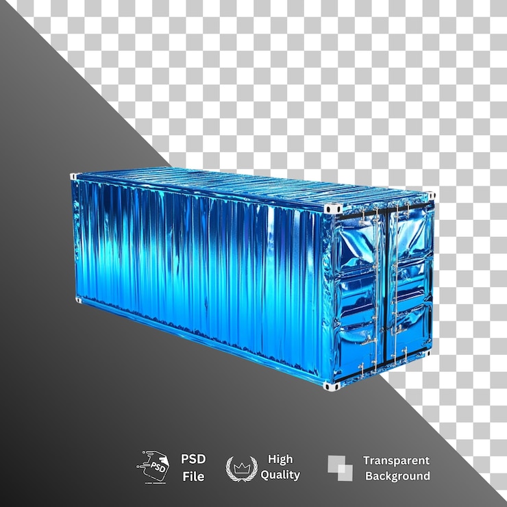 PSD container isolated on transparent background