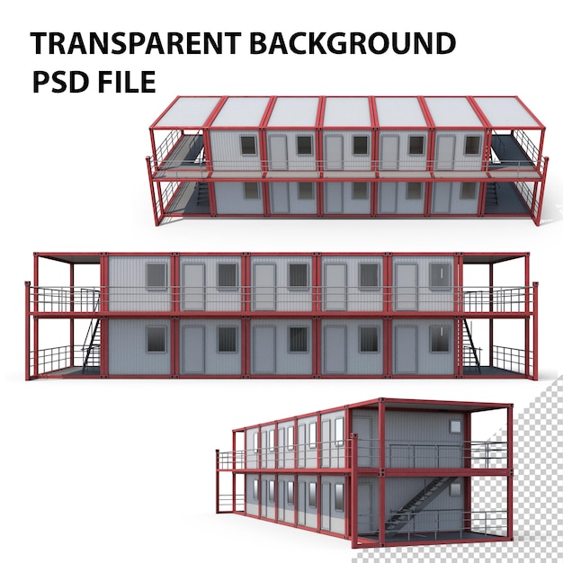 PSD containergebäude png