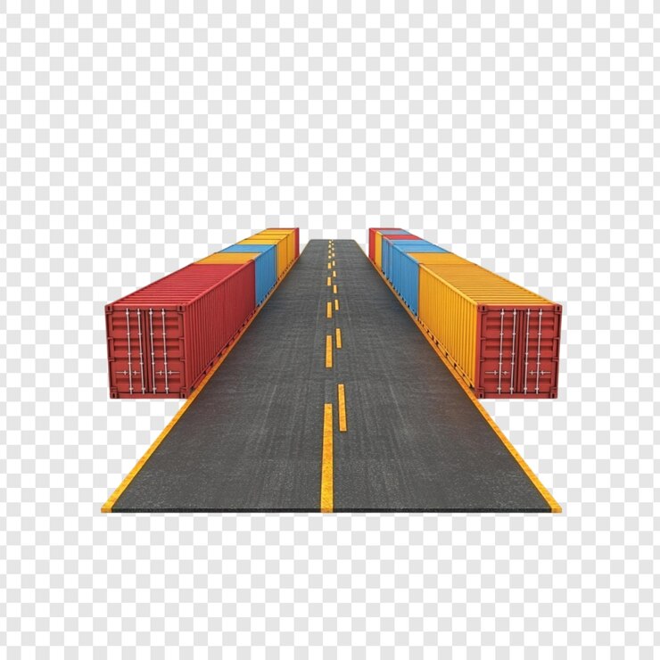 PSD containers isolated on transparent