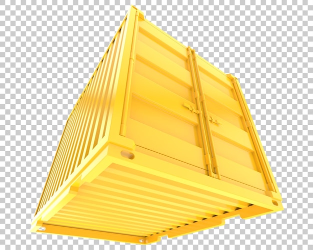 PSD contenedor aislado sobre fondo transparente ilustración de renderizado 3d