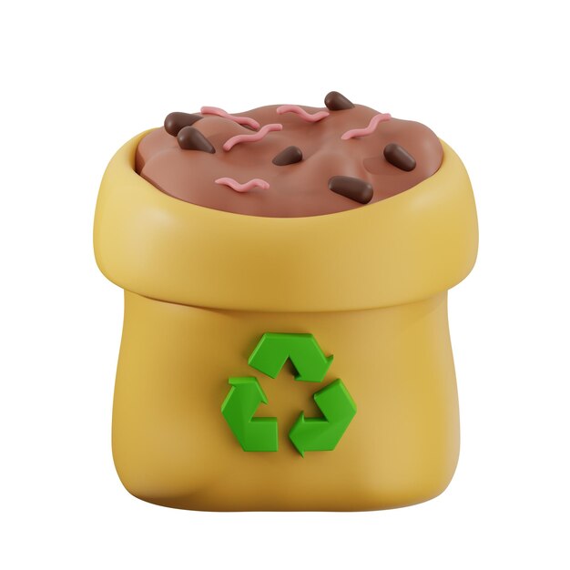 Un contenedor de compost reciclado en 3D