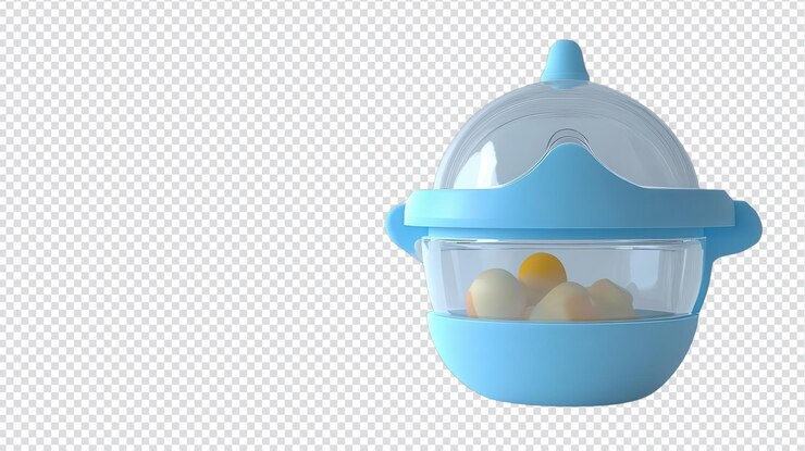 PSD contenedor innovador de alimentos para bebés diseñado para un fácil almacenamiento y alimentación con una tapa transparente y una tapa segura para la frescura