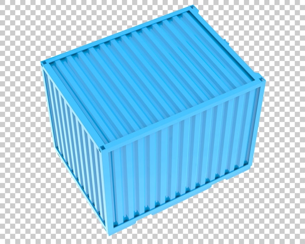 PSD conteneur isolé sur fond transparent illustration de rendu 3d