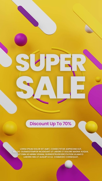 CONTEXTE ABSTRAIT DE LA SUPER VENTE
