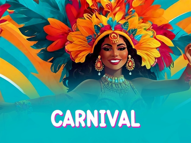 PSD le contexte de la célébration du carnaval.