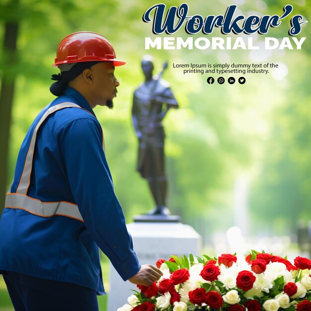 PSD contexte du jour commémoratif des travailleurs