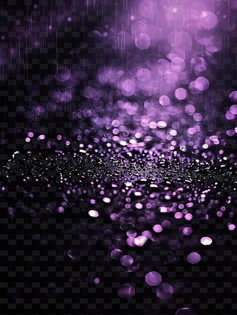 PSD continuous glittering rainstorm with constant smoke and purp png neon light effect y2k collection