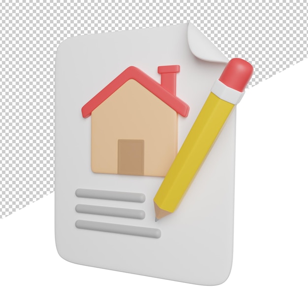 contract house building a pencil with a house on it