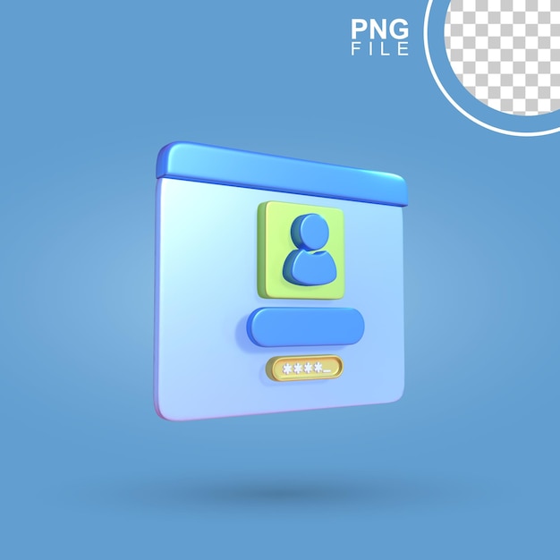 Contratação de acesso por senha de conta de perfil em 3D
